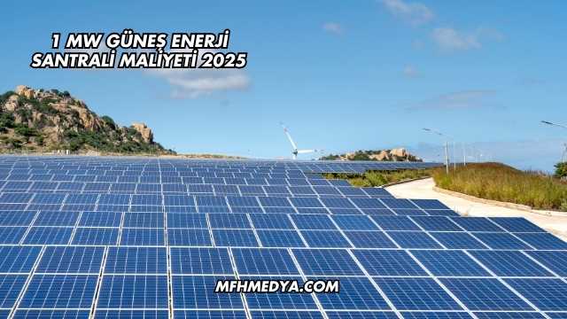 1 MW Güneş Enerji Santrali Maliyeti 2025