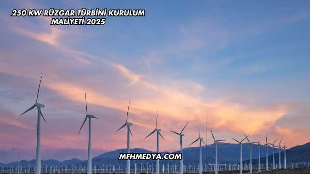 250 Kw Rüzgar Türbini Kurulum Maliyeti 2025
