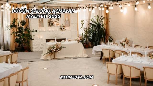 Düğün Salonu Açmanın Maliyeti 2025