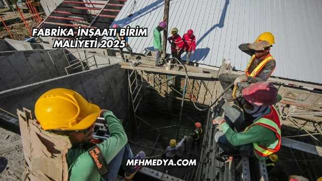 Fabrika İnşaatı Birim Maliyeti 2025