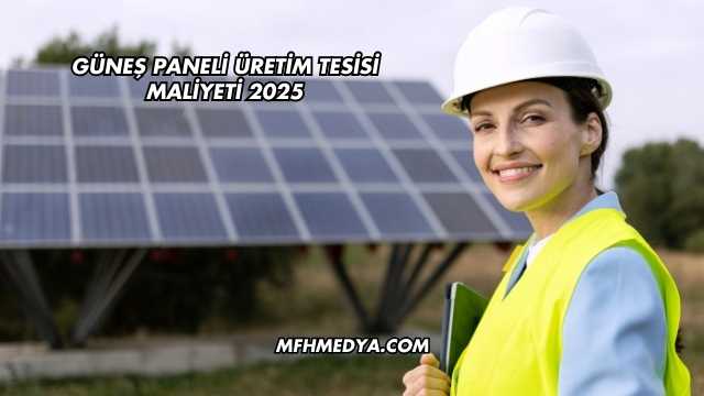 Güneş Paneli Üretim Tesisi Maliyeti 2025