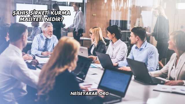 Şahıs Şirketi Kurma Maliyeti Nedir?