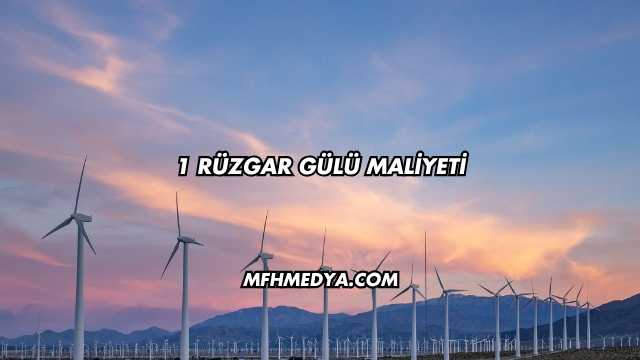 1 Rüzgar Gülü Maliyeti