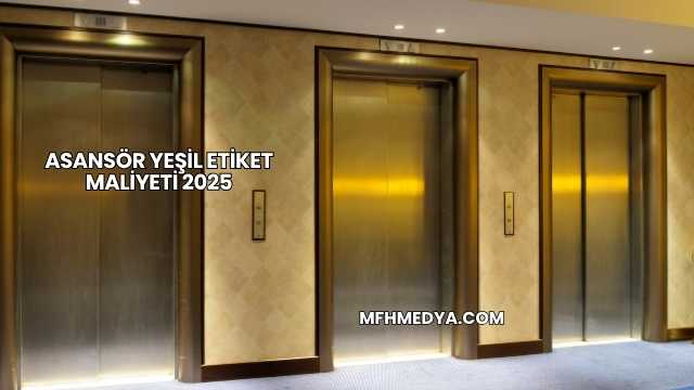 Asansör Yeşil Etiket Maliyeti 2025
